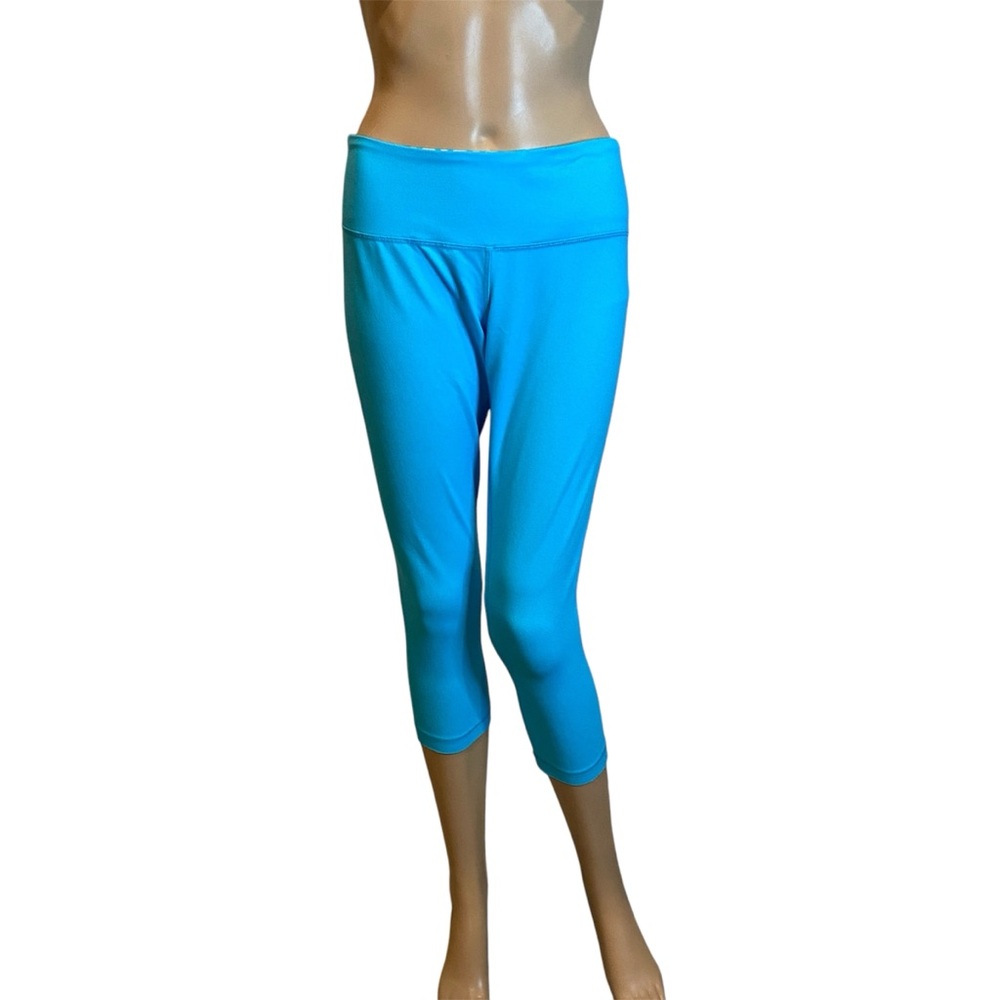 Lululemon Wunder Under Crop Denim Tights Cropped Leggings Spry Blue Size 8? EUC